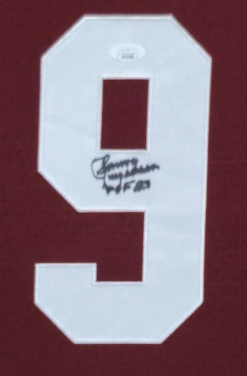 Framed In Suede Washington Football Sonny Jurgensen Autographed Jersey Jsa Coa