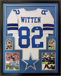 Framed Dallas Cowboys Jason Witten Autographed Signed Jersey Jsa Coa