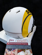 Los Angeles Rams Grant Haley Autographed Lunar Mini Helmet Jsa Coa