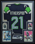 Framed Seattle Seahawks Devon Witherspoon Autographed Signed Jersey Jsa Coa