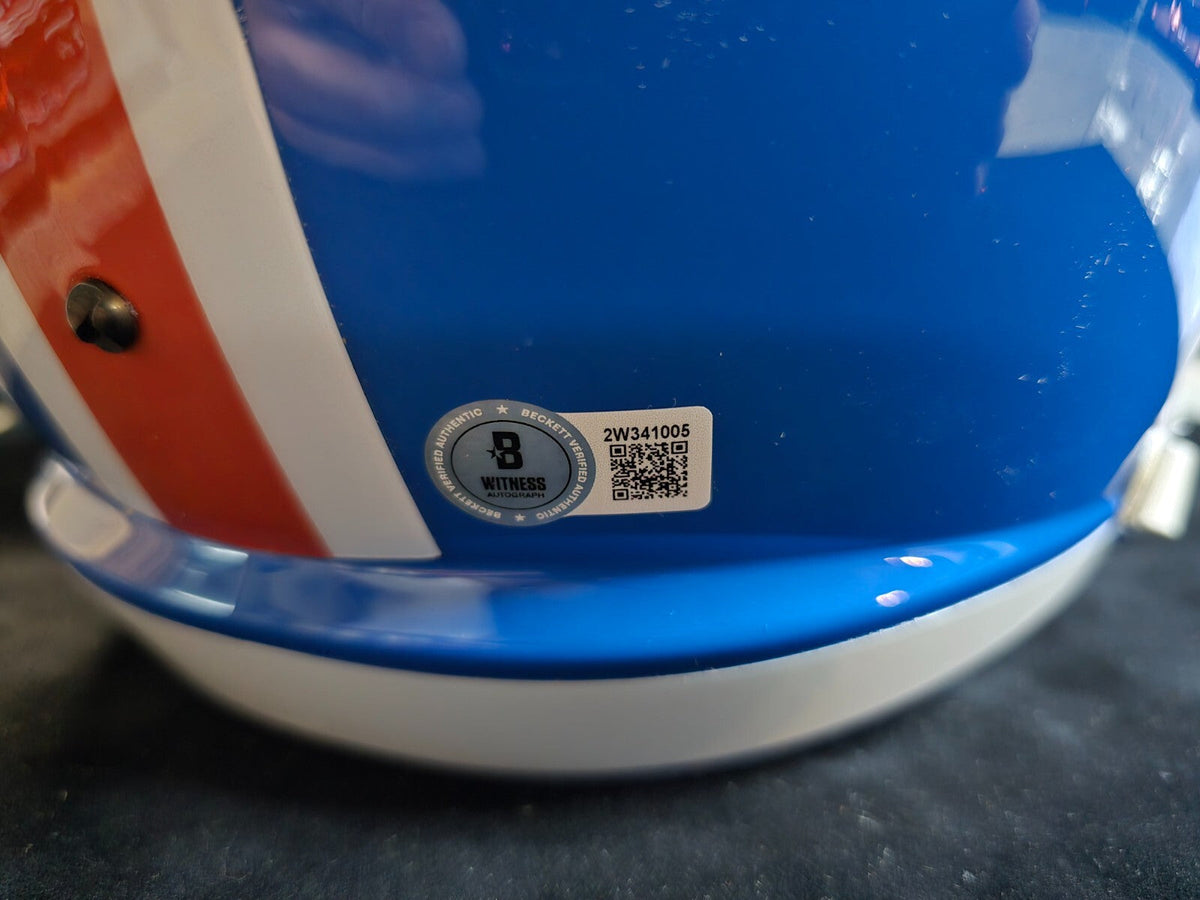 Denver Broncos Pat Surtain Ii Signed Insc Replica Full Size Helmet Beckett