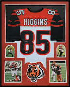 Framed Cincinnati Bengals Tee Higgins Autographed Jersey Jsa Coa