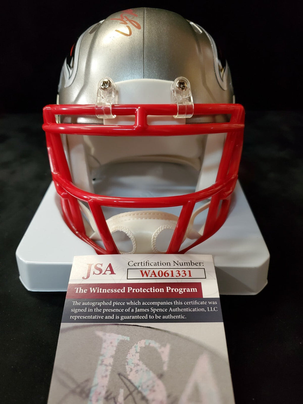 Atlanta Falcons Michael Vick Autographed Signed Flash Mini Helmet Jsa Coa
