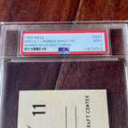 APOLLO 11 * PSA * NASA PRESS PASS Badge 1969 Moon Landing * POP 1