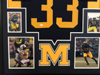 Framed Taco Charlton Autographed Signed Michigan Wolverines Jersey Jsa Coa