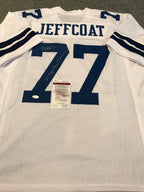 Jim Jeffcoat Autographed Signed Inscribed Dallas Cowboys Jersey Jsa  Coa