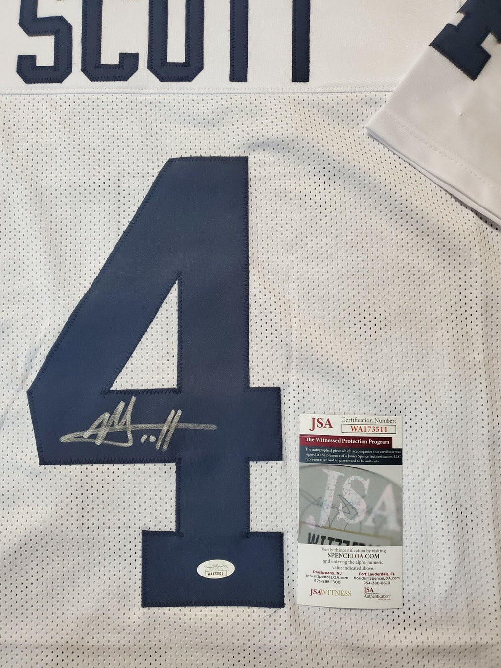 Penn State Nick Scott Autographed Signed Jersey Jsa Coa