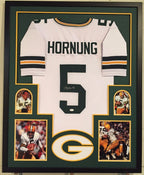 Framed Paul Hornung Autographed Signed Greenbay Packers Jersey Jsa Coa