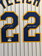 Custom Framed Milwaukee Brewers Christian Yelich Autographed Jersey Jsa Coa