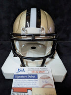 New Orleans Saints Bryan Bresee Signed Speed Mini Helmet Jsa Coa