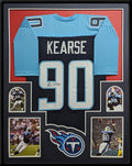 Framed Tennessee Titans Jevon Kearse Autographed Signed Jersey Jsa Coa