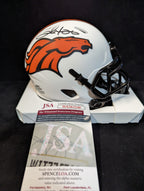 Denver Broncos Clinton Portis Autographed Signed Lunar Mini Helmet Jsa Coa