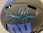 Daniel Jones Signed N.Y. Giants Full Size Speed Eclipse Replica Helmet Bas Coa