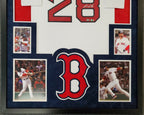 Framed Suede Jd Martinez Autographed Signed Boston Red Sox Jersey Fanatics Holo