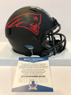 Rob Ninkovich Signed New England Patriots Eclipse Mini Helmet Beckett Coa