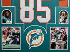 Framed Miami Dolphins Mark Duper Autographed Signed Jersey Jsa Coa