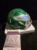 Philadelphia Eagles Nolan Smith Jr Autographed Signed Speed Mini Helmet Jsa Coa