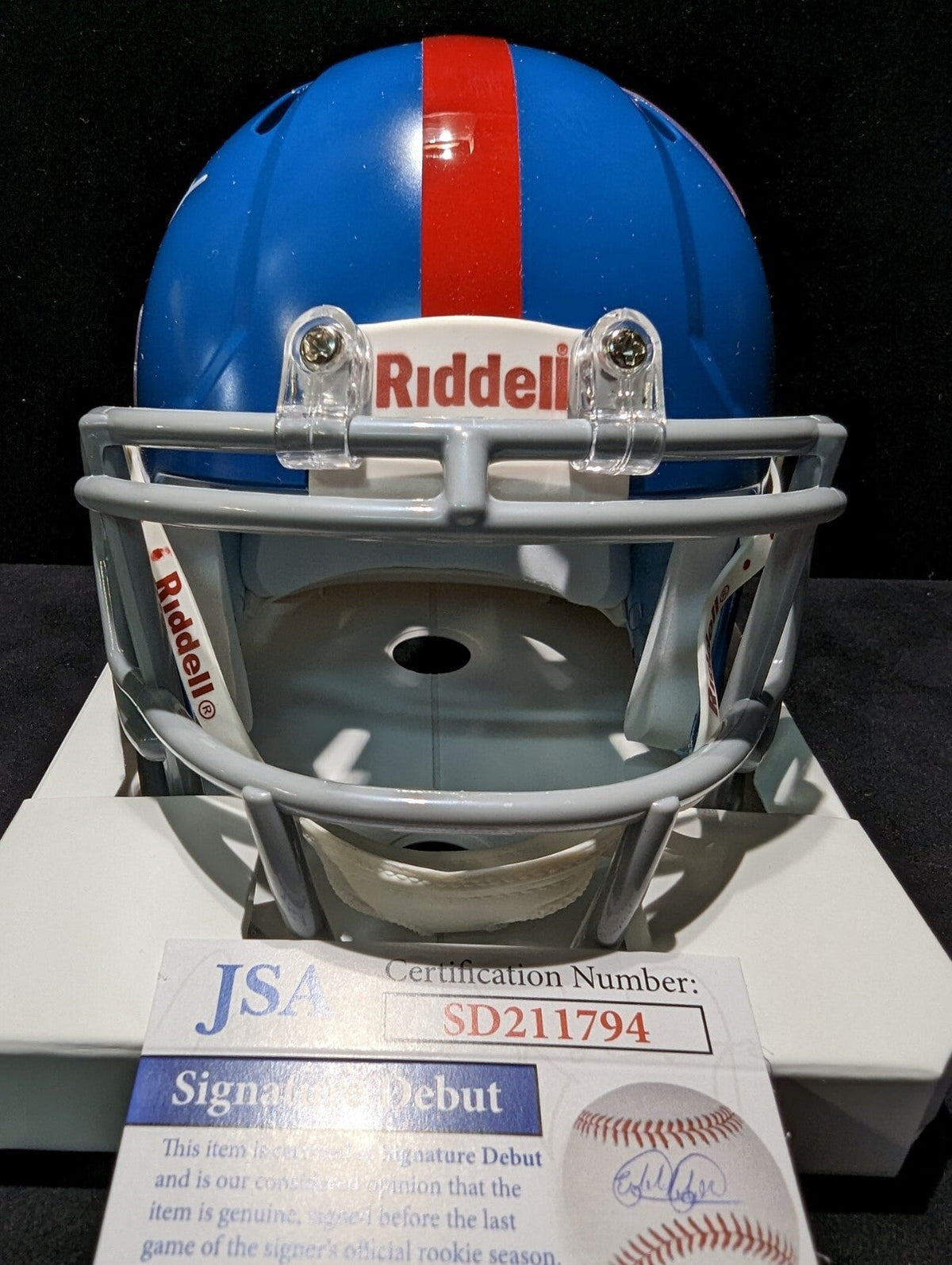 Ole Miss Rebels Jonathan Mingo Signed Speed Mini Helmet Jsa Coa