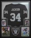 Framed Oakland Raiders Bo Jackson Autographed Signed Jersey Bo Jackson Holo