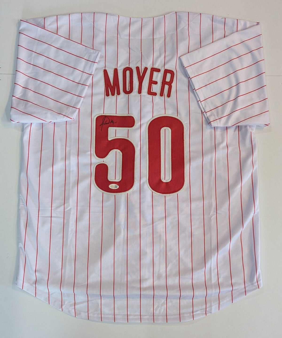 Philadelphia Phillies Jamie Moyer Autographed Signed Custom Jersey Jsa Coa