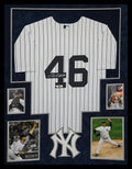 Framed Suede Andy Pettitte Autographed Signed New York Yankees Jersey Fanatics