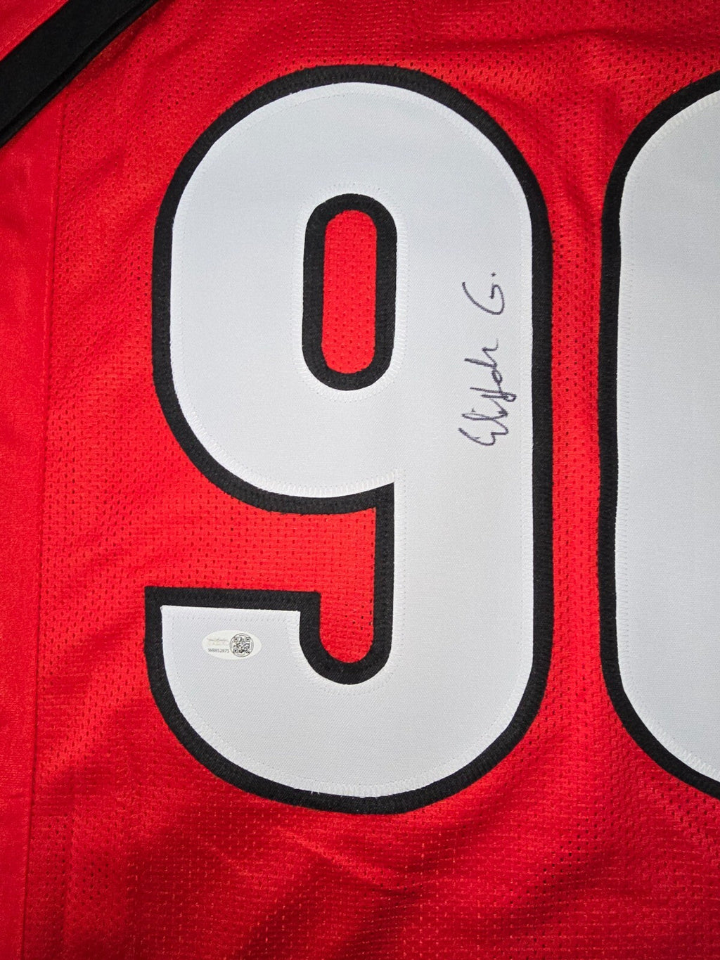 Georgia Bulldogs Elijah Griffin Autographed Signed Jersey Jsa Coa