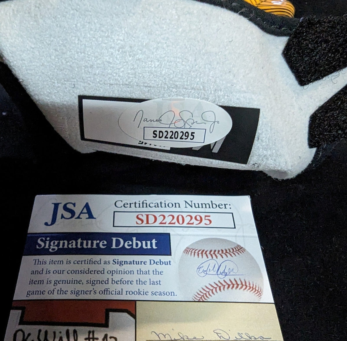 Pittsburgh Steelers Joey Porter Jr Signed Glove Jsa Coa