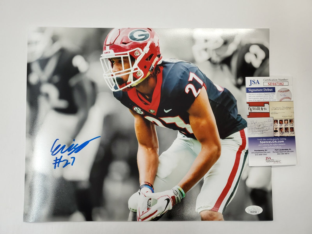 Georgia Bulldogs Eric Stokes Autographed Signed 11X14 Photo Jsa  Coa