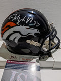 Denver Broncos Javonte Williams Autographed Speed Mini Helmet Jsa Coa