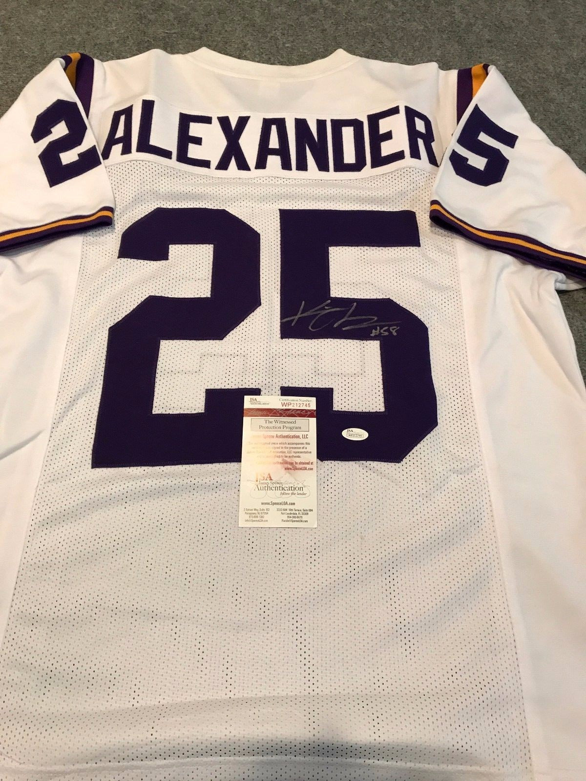 Kwon Alexander Autographed Signed Lsu Tigers Jersey Jsa  Coa