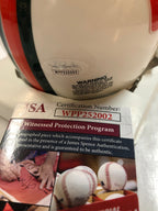 Warren Sapp Autographed Signed Miami Hurricanes Mini Helmet Jsa Coa