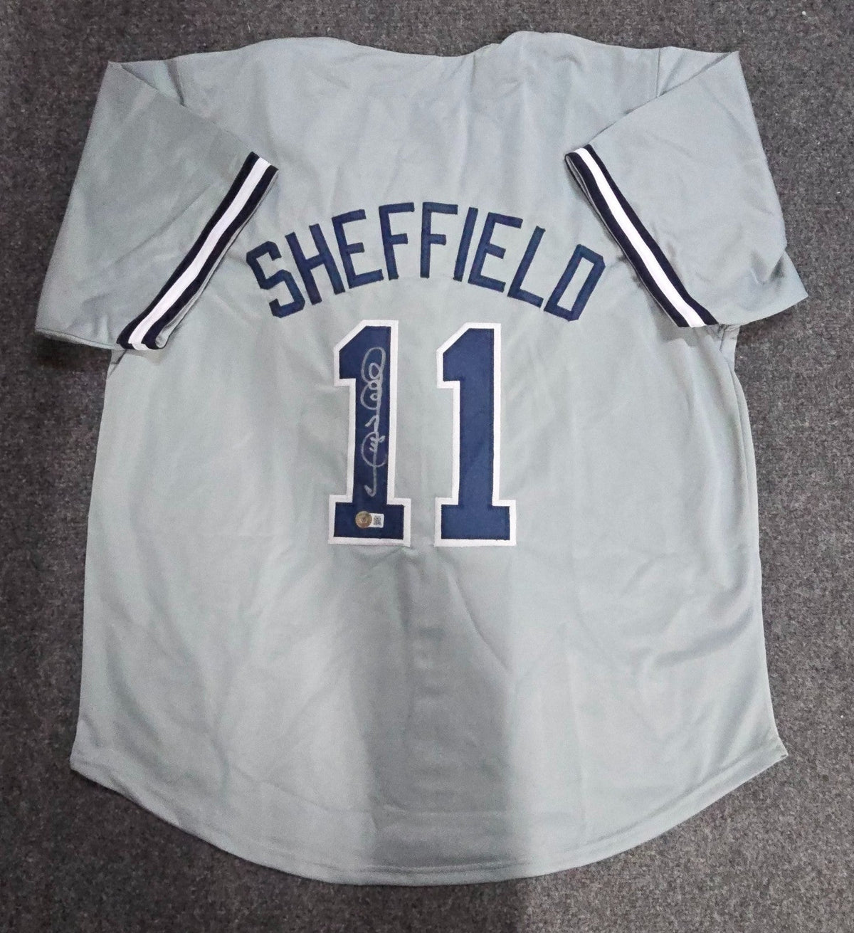 New York Yankees Gary Sheffield Signed Custom Jersey Beckett Holo