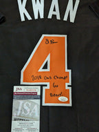 Oregon State Beavers Steven Kwan Signed Inscribed Jersey - Jsa Coa