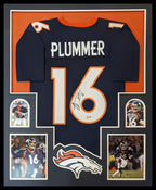 Framed Denver Broncos Jake Plummer Autographed Signed Jersey Beckett Holo