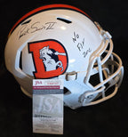 Denver Broncos Pat Surtain Ii Signed Insc Retro Replica Full Size Helmet Jsa