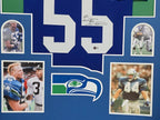 Framed Seattle Seahawks Brian Bosworth Autographed Signed Jersey Beckett Holo