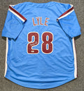 Philadelphia Phillies Albert "Sparky" Lyle  Signed Custom Jersey Beckett Holo