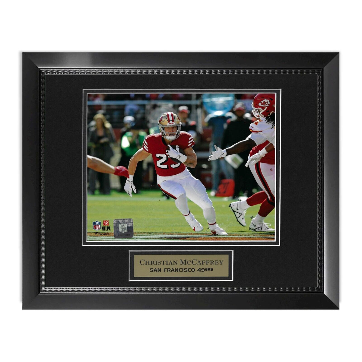 Christian McCaffrey Unsigned Photograph Framed to 11x14