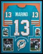 Framed Miami Dolphins Dan Marino Autographed Signed Jersey Tristar Holo
