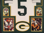 Framed Paul Hornung Autographed Signed Greenbay Packers Jersey Jsa Coa