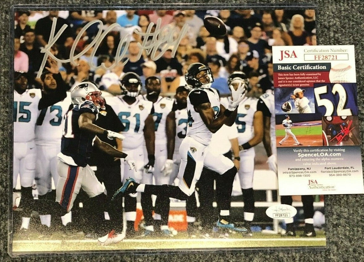 Jacksonville Jaguars Keelan Cole Autographed Signed 8X10 Photo Jsa  Coa