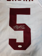 Oklahoma Sooners Marquise Brown Autographed Signed Jersey Jsa Coa Sticker Only