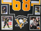 Framed Pittsburgh Penguins Jaromir Jagr Autographed Signed Jersey Beckett Holo