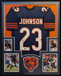 Framed Chicago Bears Roschon Johnson Autographed Signed Jersey Beckett Holo