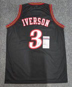 Philadelphia 76Ers Allen Iverson Autographed Signed Jersey Jsa Coa