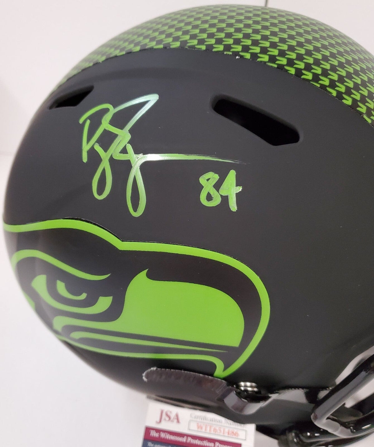 Seattle Seahawks Bobby Engram Autographed Full Sz Eclipse Replica Helmet Jsa Coa