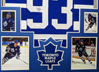 Framed Toronto Maple Leafs Doug Gilmour Autographed Signed Jersey Jsa Coa