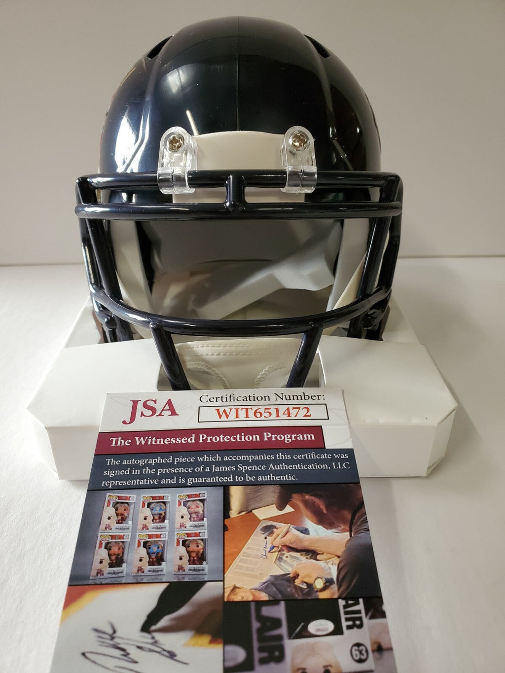 Chicago Bears Bobby Engram Signed Speed Mini Helmet Jsa Coa