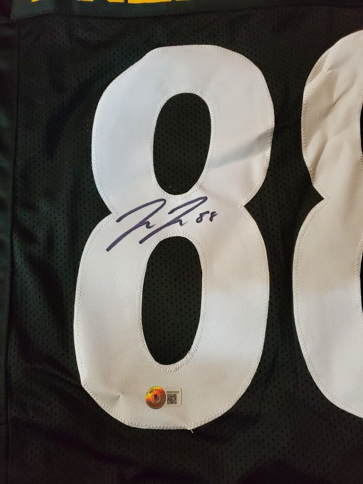 Pittsburgh Steelers Pat Freiermuth Autographed Signed Jersey Beckett Holo