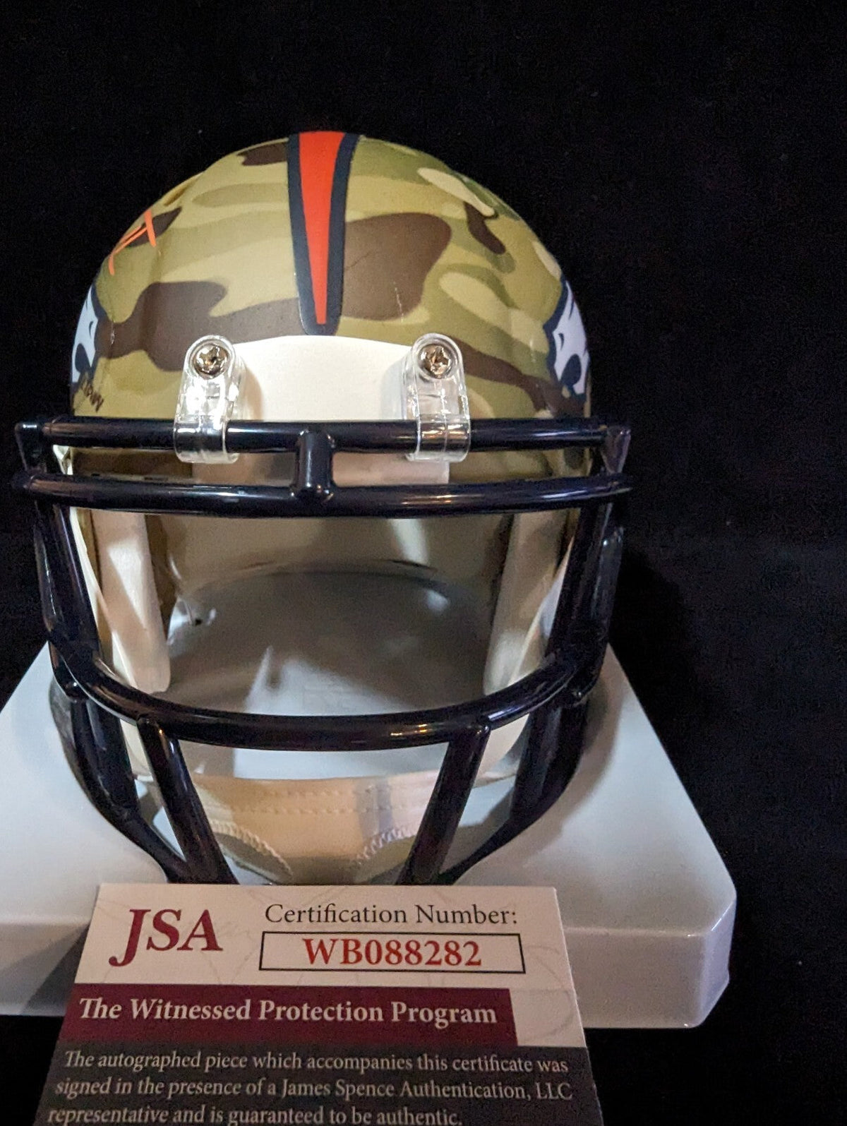 Denver Broncos Patrick Surtain Ii Autographed Alt Camo Mini Helmet Jsa Coa